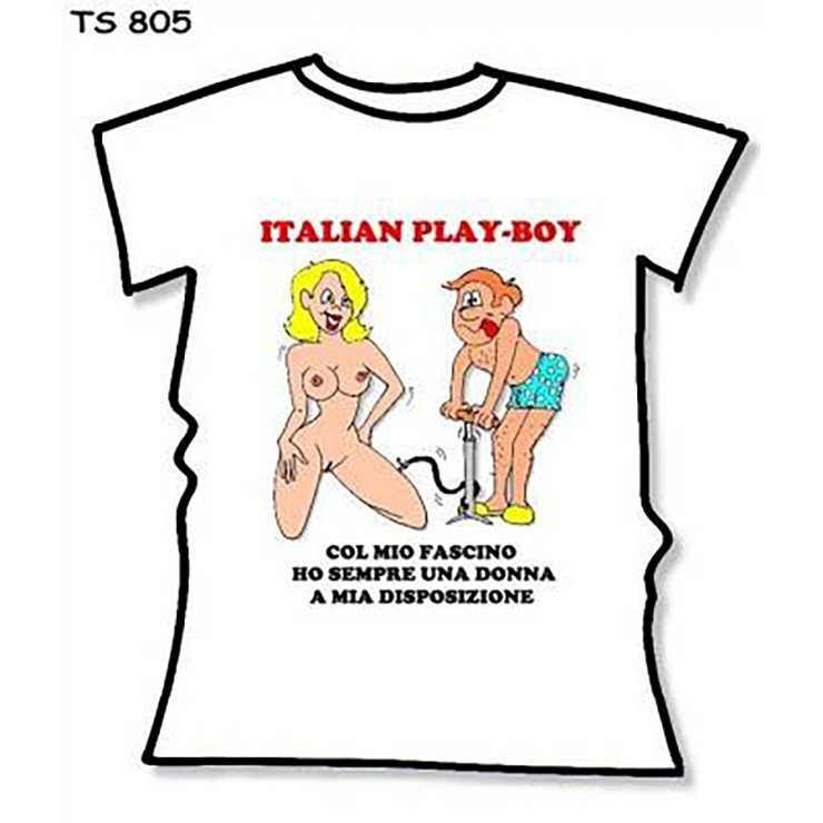 MAGLIETTA SCHERZOSA SEXY CON STAMPA DIVERTENTE ITALIAN...