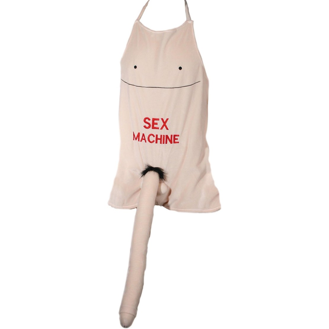 GREMBIULE SCHERZOSO IN PELUCHES CON UN GRANDE PENE