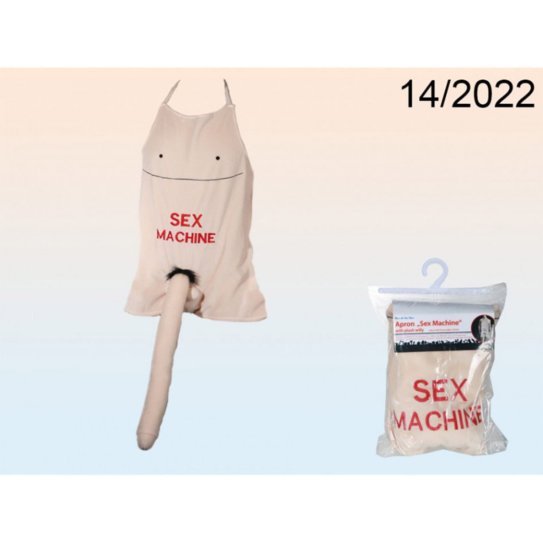 GREMBIULE SCHERZOSO IN PELUCHES CON UN GRANDE PENE