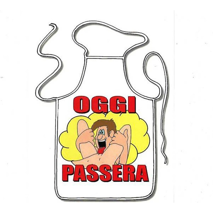 GREMBIULE SEXY SCHERZOSO MAXY OGGI PASSERA