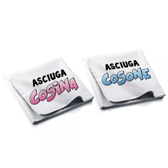 ASCIUGAMANO PICCOLO COSINA E COSONE ARTICOLO SCHERZOSO SEXY