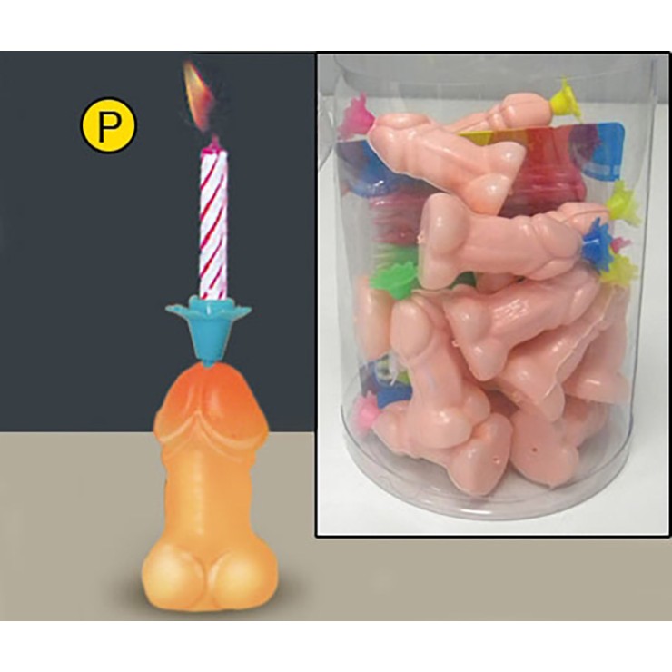 PORTA CANDELINE SEXY A FORMA DI PENE ARTICOLO SCHERZOSO