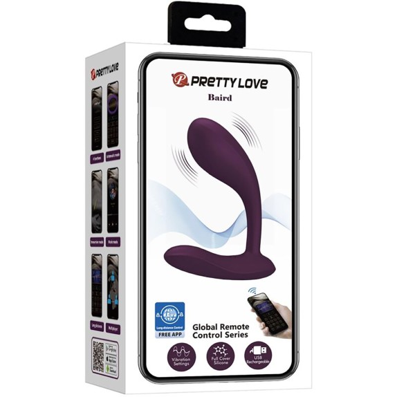 STIMOLATORE DOPPIO PER DONNA VIBRATORE CON APP A DISTANZA BAIRD