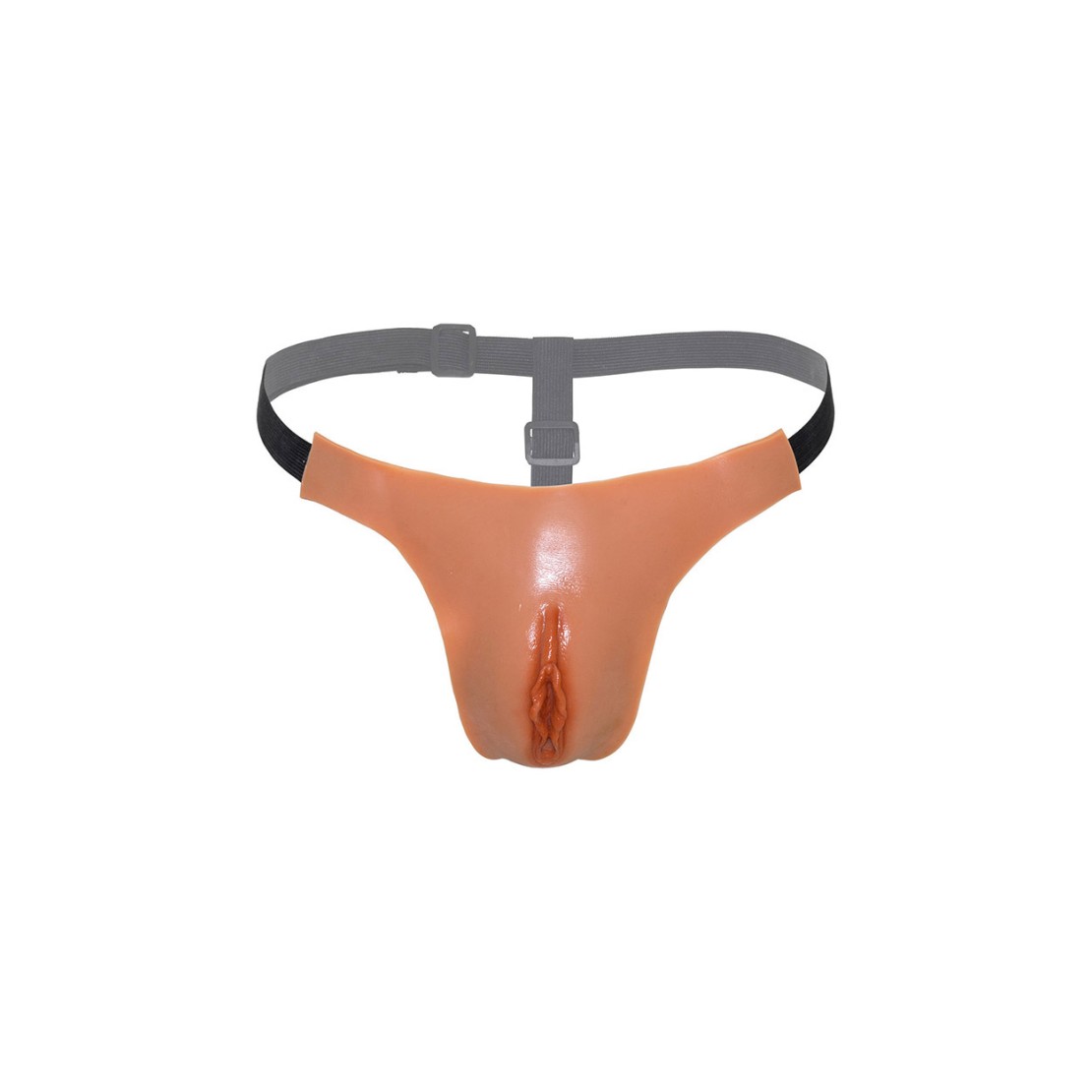 MUTANDA PERIZOMA CON VAGINA REALISTICA E CANALE...