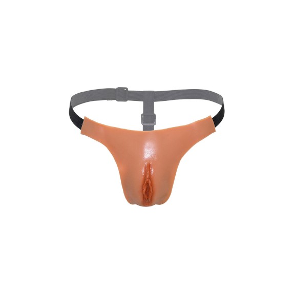 MUTANDA PERIZOMA CON VAGINA REALISTICA E CANALE PER LA PENETRAZIONE