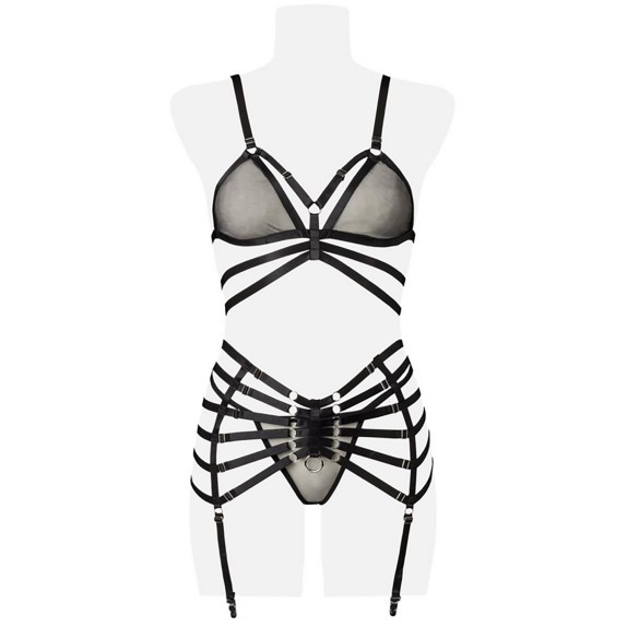 copy of COMPLETO INTIMO SEXY BDSM PER DONNA SET 4 PEZZI REGOLABILE CON MANETTE