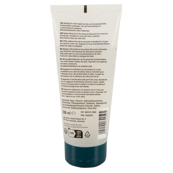LUBRIFICANTE ANALE CON PANTENOLO, ACIDO IALURONICO, SILICONE DA 200 ML