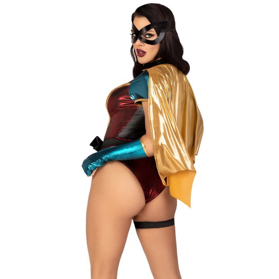 COSTUME SEXY DA WONDER WOMAN TRAVESTIMENTO DONNA SET 5 PEZZI CON ACCESSORI