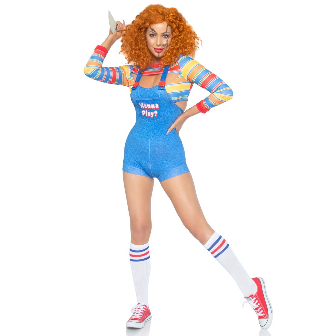 COSTUME TRAVESTIMENTO SEXY CHUCKY BAMBOLA...