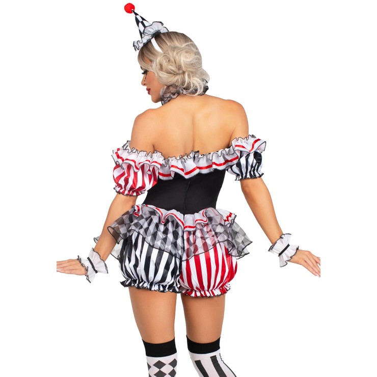 4 PEZZI ARLECCHINO TRAVESTIMENTO SEXY PER DONNA LE AVENUE 2