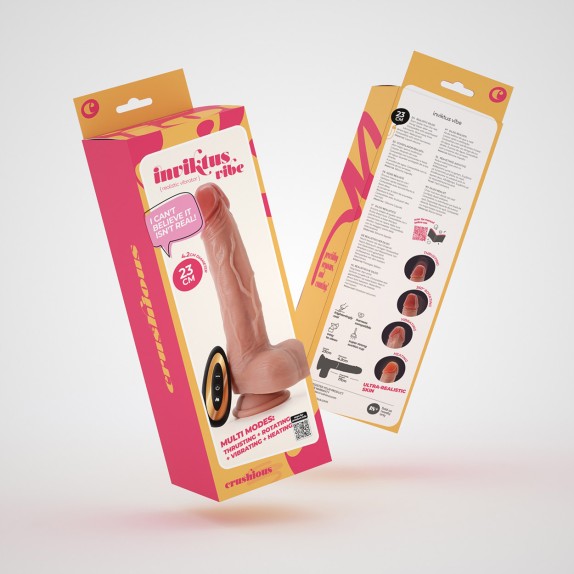FALLO REALISTICO SEXY CON VENTOSA E TESTICOLI IN SILICONE INVIKTUS 23 CM