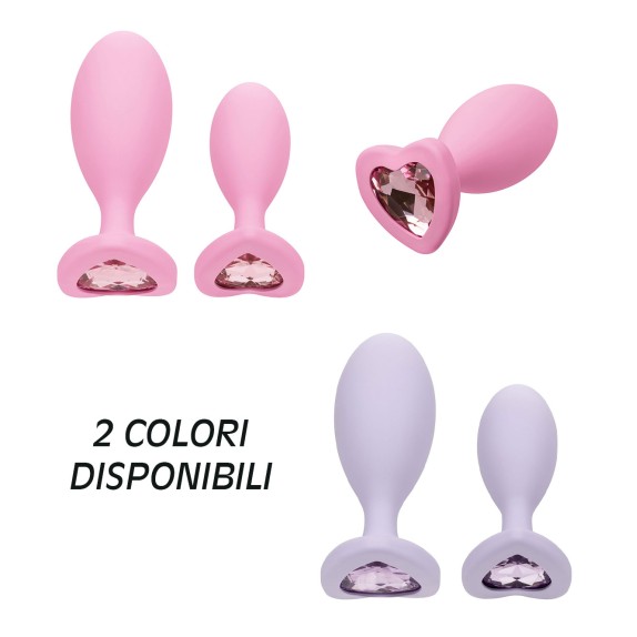 copy of TAPPI PLUG ANALI IN SILICONE SET 2 PZ CON BASE A FORMA DI CUORE E GIOIELLO