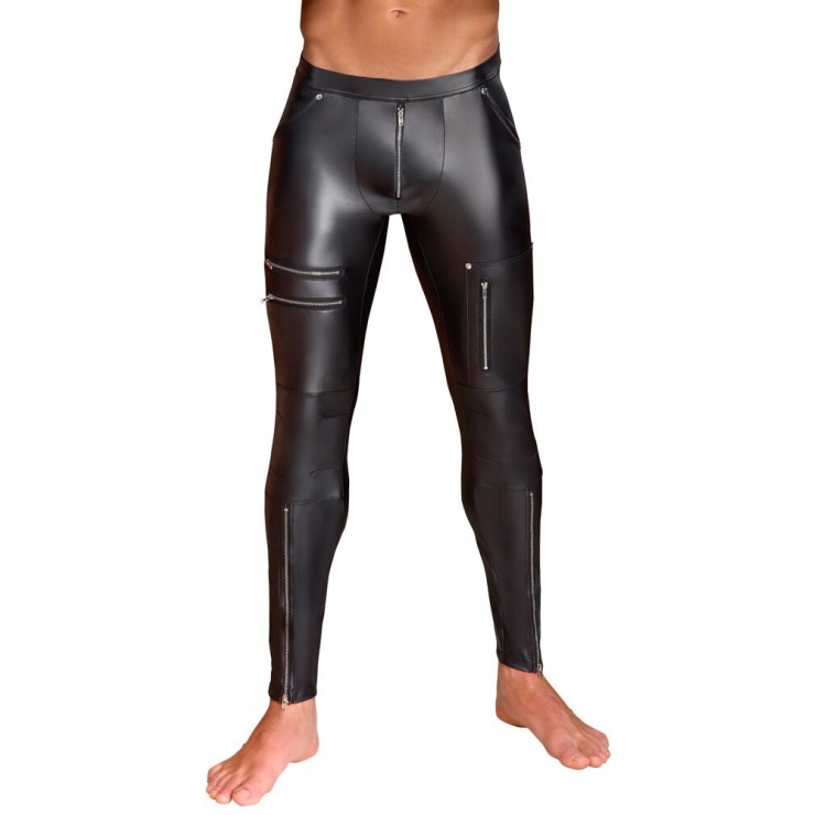 PANTALONI SEXY PER UOMO IN SPANDEX OPACO ADERENTI CON...
