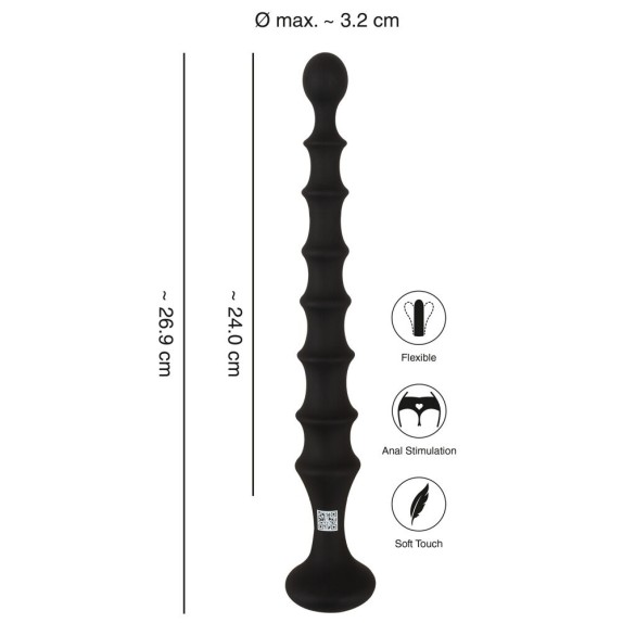 MAGIC ANAL WAND STIMOLATORE ANALE LUNGO FLESSIBILE A RILIEVO