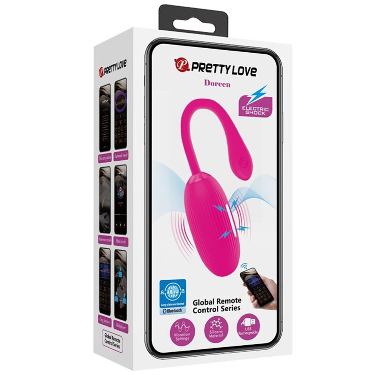OVETTO VAGINALE VIBRANTE CON E-STIM E APP DOREEN PRETTY LOVE