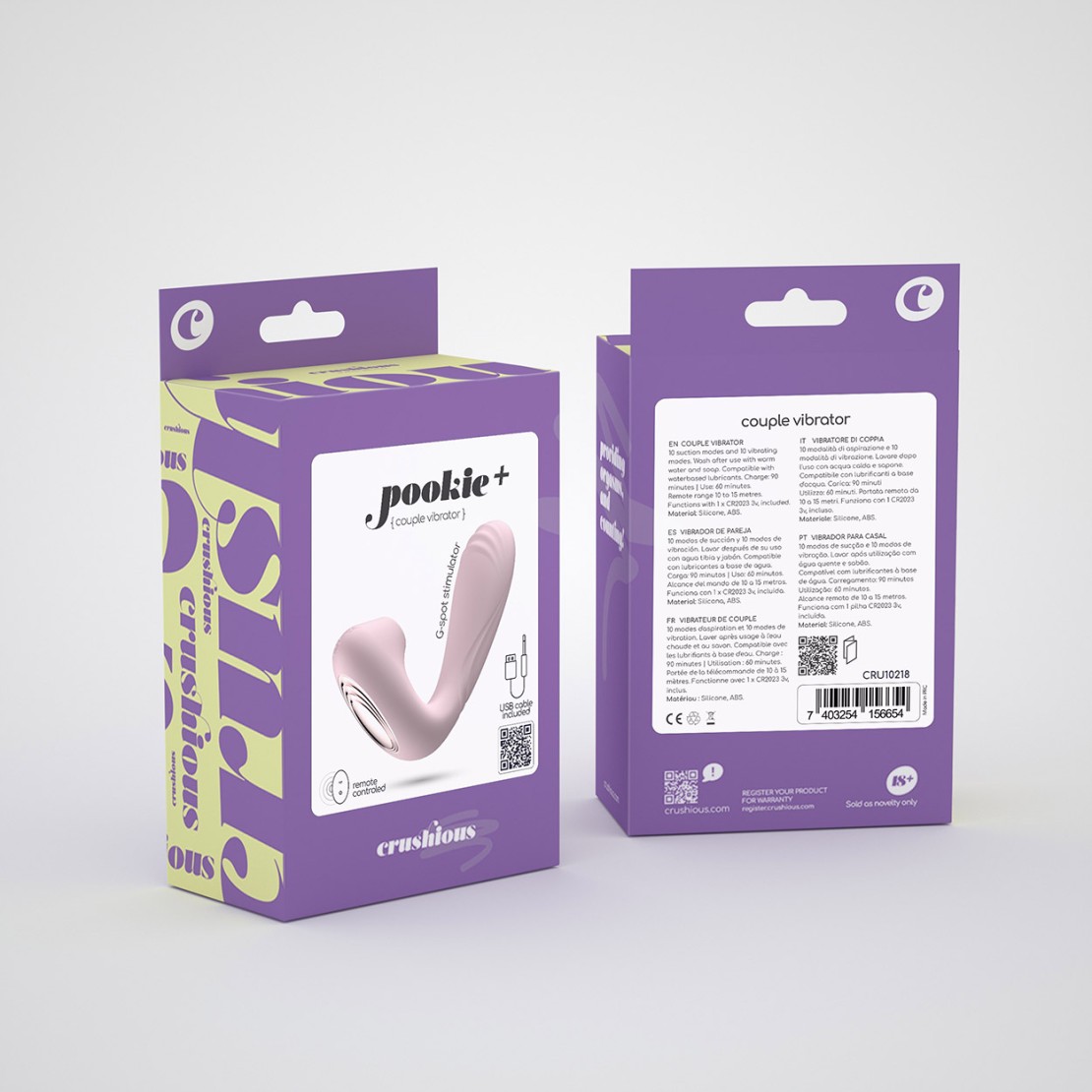 VIBRATORE PER PUNTO G E CLITORIDE USB CON...