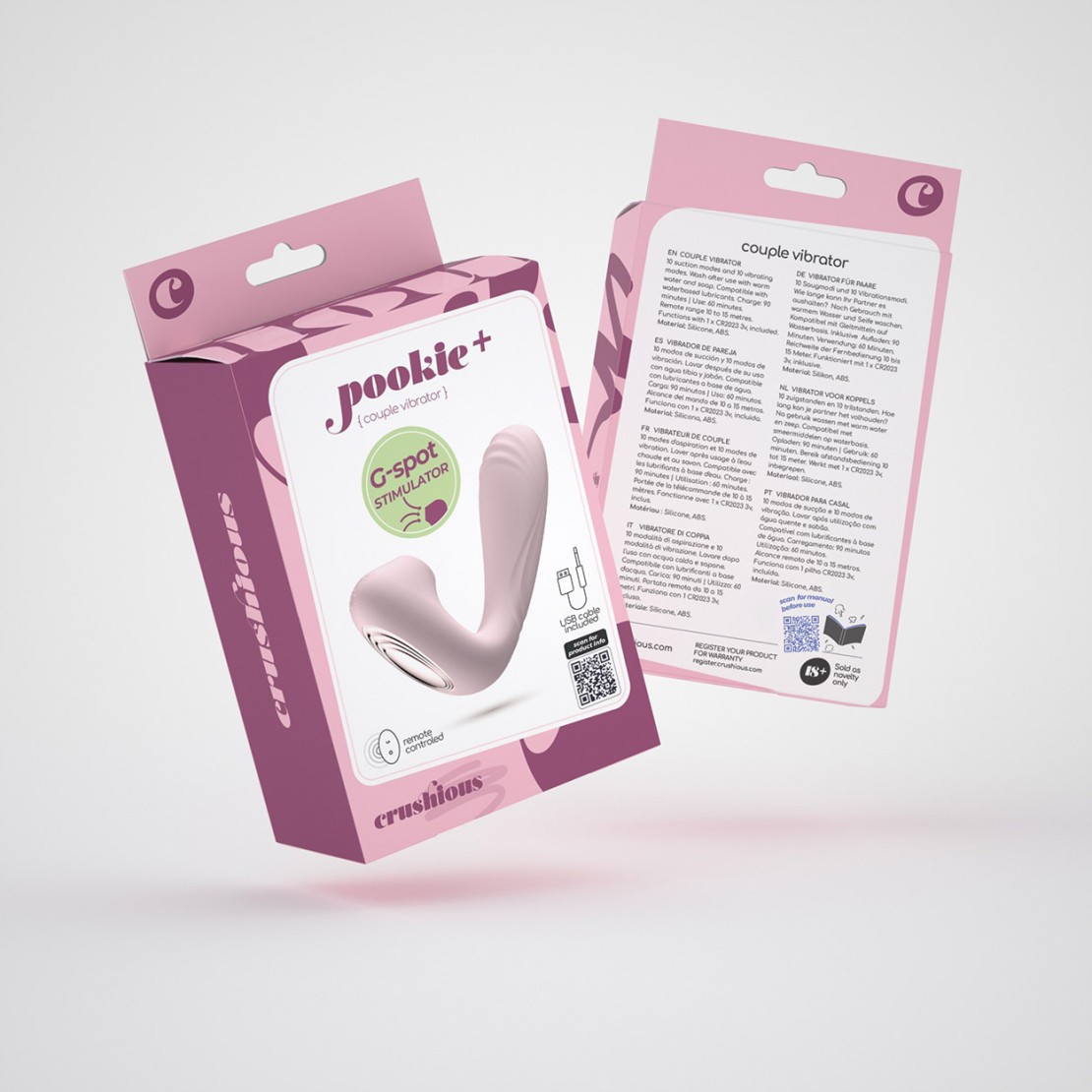 VIBRATORE PER PUNTO G E CLITORIDE USB CON...