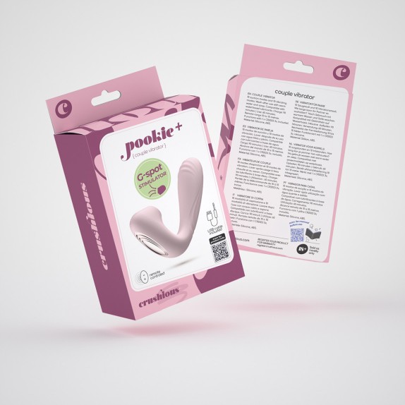VIBRATORE PER PUNTO G E CLITORIDE USB CON TELECOMANDO POOKIE+