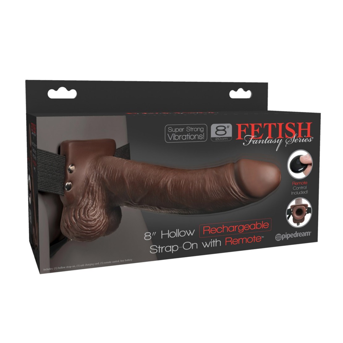 STRAP-ON REALISTICO CAVO PER UOMO VIBRANTE CON...
