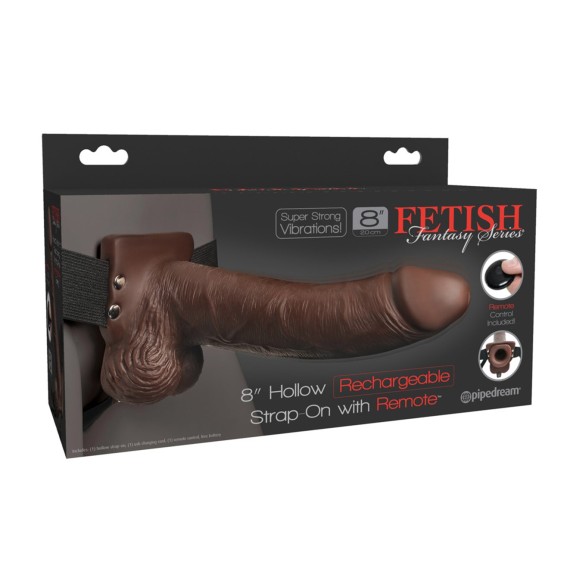 copy of STRAP-ON PROTESI REALISTICA PER UOMO VIBRANTE CON TELECOMANDO HOLLOW 8''
