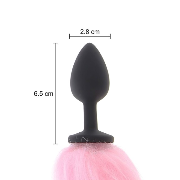 PLUG ANALE IN SILICONE CON CODA DA UNICORNO LED CHE SI ILLUMINA TABOOM
