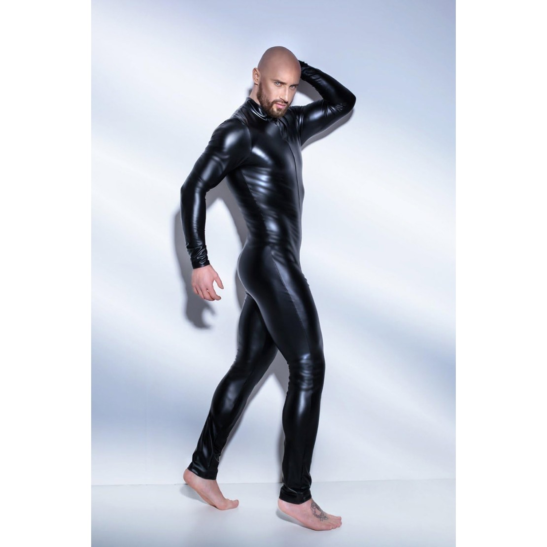 SEXY TUTA INTERA PER UOMO IN SPANDEX EFFETTO...