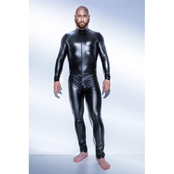 copy of SEXY TUTA INTERA PER UOMO IN SPANDEX EFFETTO BAGNATO CON ZIP