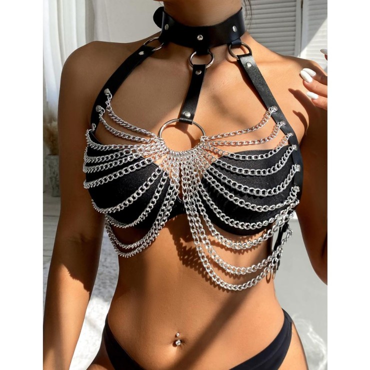 copy of HARNESS SEXY DA DONNA A REGGISENO IN ECOPELLE CON...