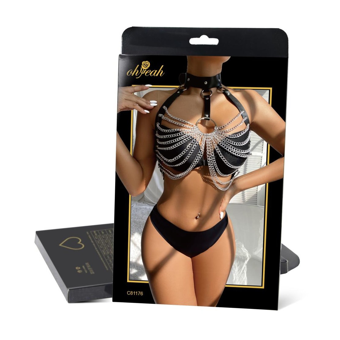 HARNESS SEXY DA DONNA A REGGISENO IN ECOPELLE...