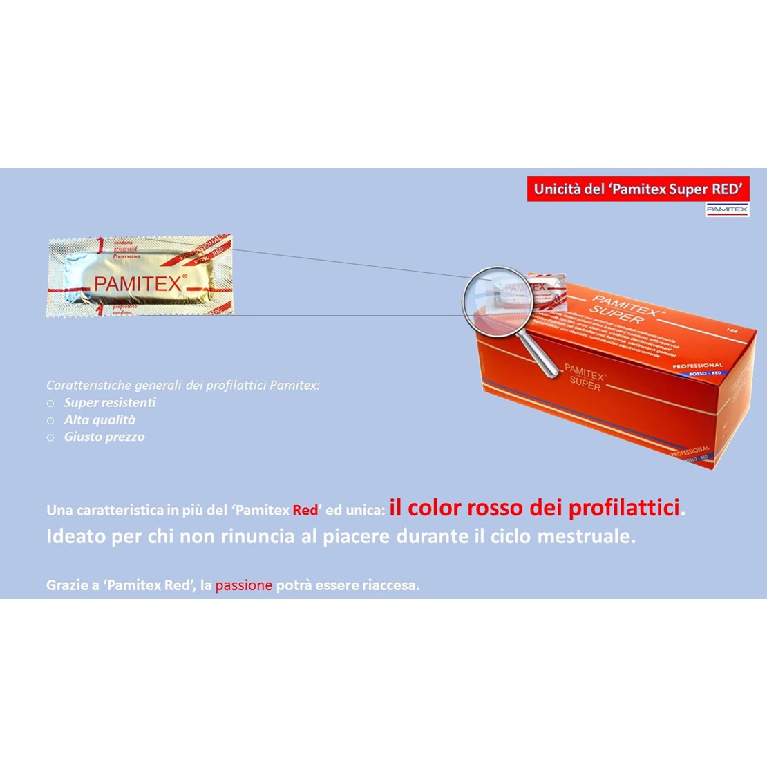 PAMITEX SUPER PROFILATTICI ROSSI IN CONFEZIONE...