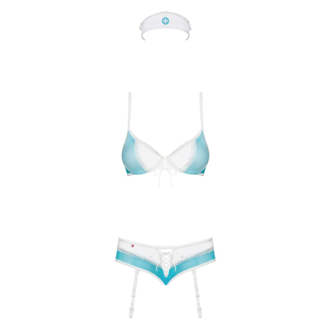 TRAVESTIMENTO DA SEXY INFERMIERA SET 3 PEZZI 834