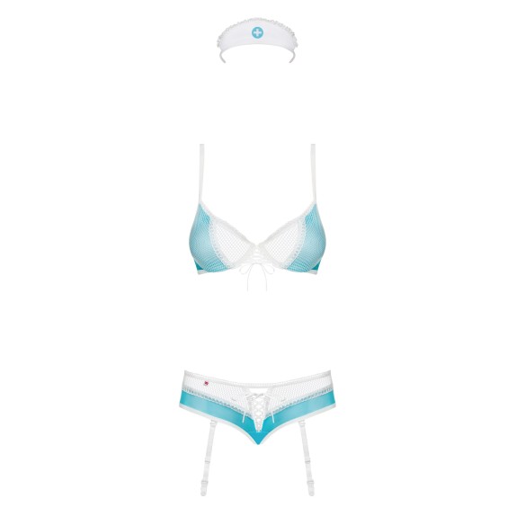 TRAVESTIMENTO DA SEXY INFERMIERA SET 3 PEZZI 834