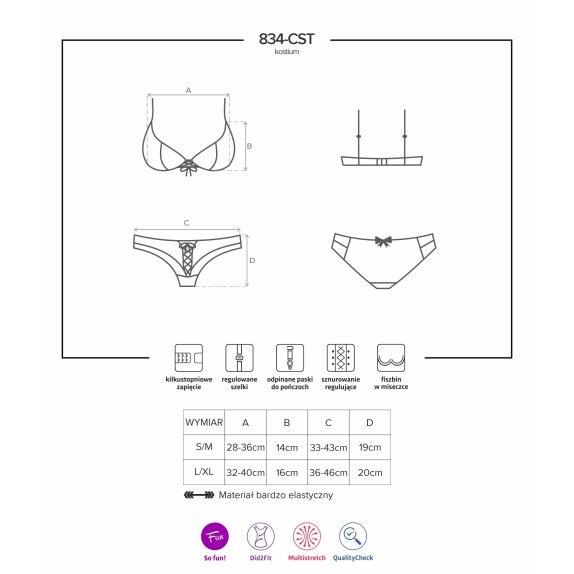 TRAVESTIMENTO DA SEXY INFERMIERA SET 3 PEZZI 834