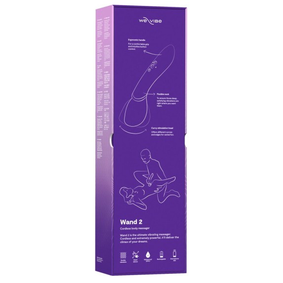 WAND 2 STIMOLATORE CLITORIDE WE VIBE CON TESTA FLESSIBILE E APP A DISTANZA