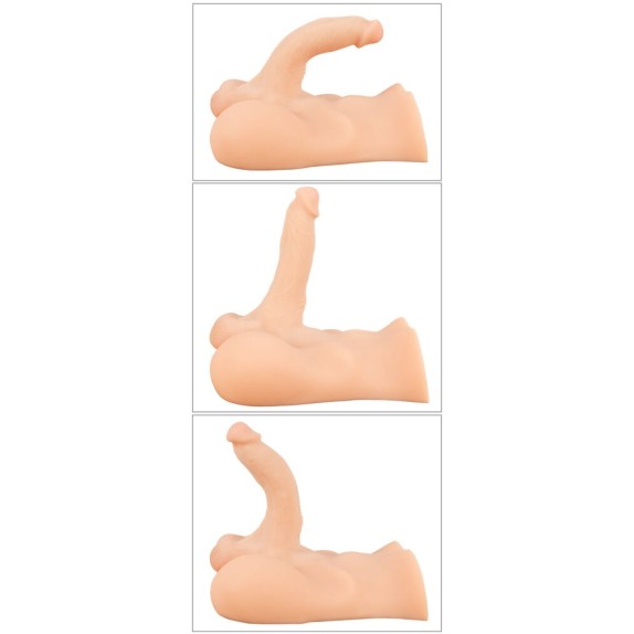MASTURBATORE MEZZO BUSTO REALISTICO DI UOMO CON PENE INCLINABILE E FORO ANO