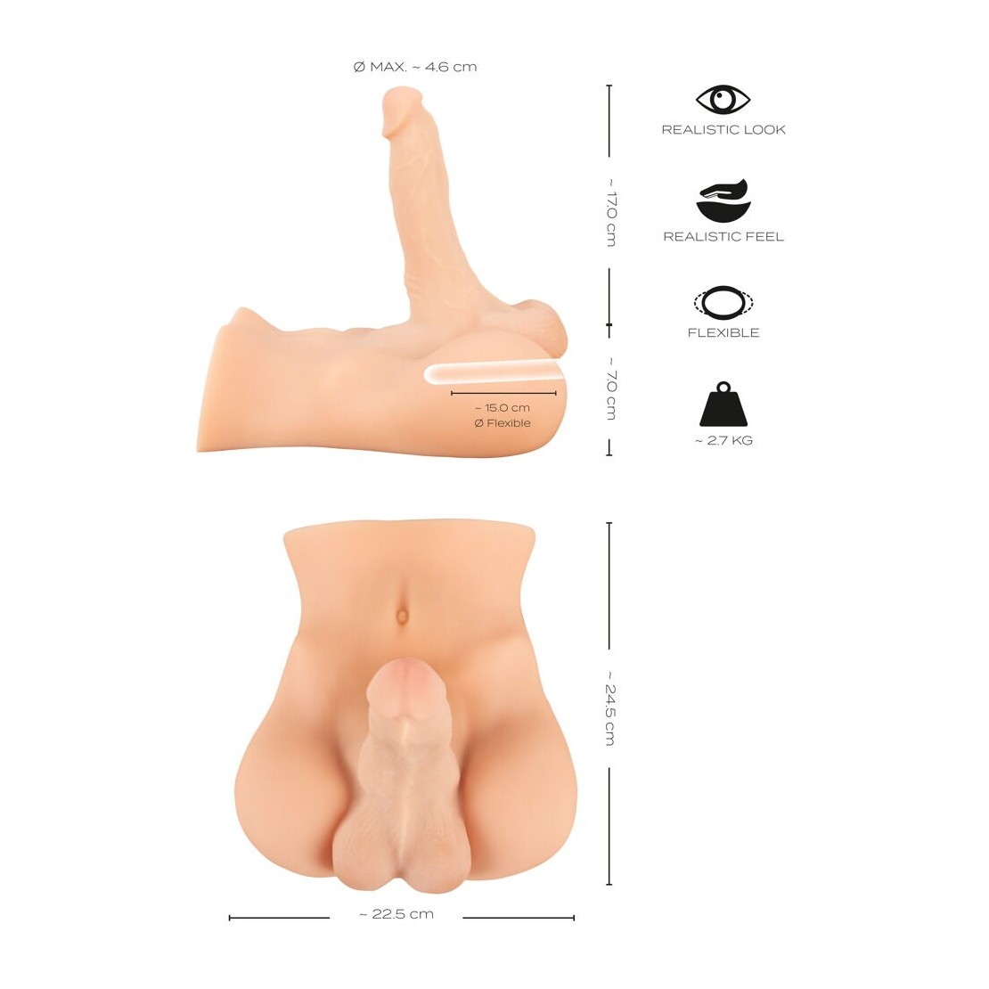 MEZZO BUSTO REALISTICO