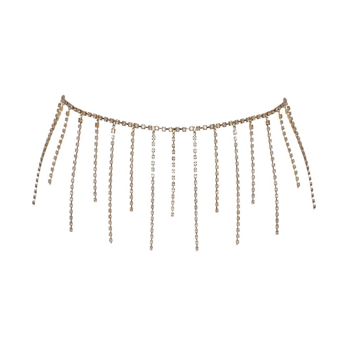 CINTURA CATENINA GIOIELLO CON STRASS BRILLANTI...