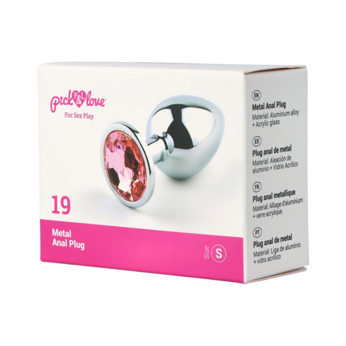 PLUG ANALE CON GIOIELLO ROSA SEX TOY VARIE...
