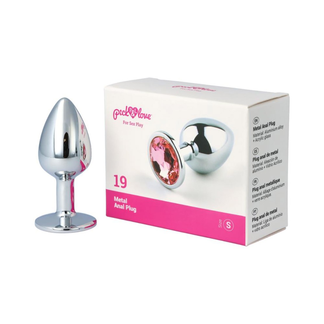 PLUG ANALE CON GIOIELLO ROSA SEX TOY VARIE...