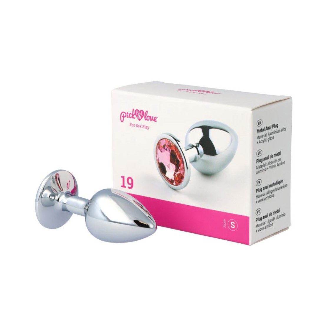 PLUG ANALE CON GIOIELLO ROSA SEX TOY VARIE...