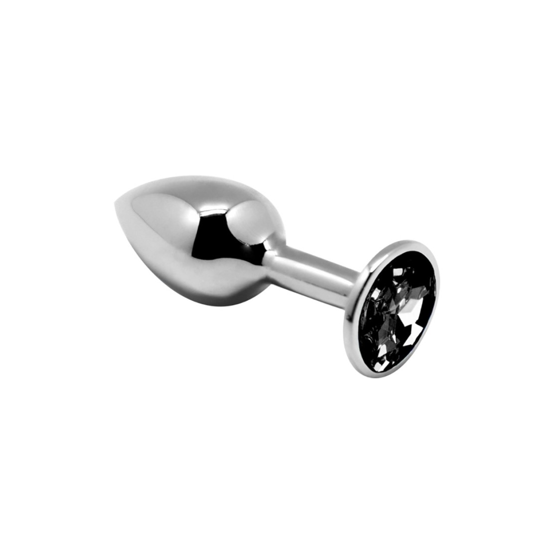 PLUG ANALE CON GIOIELLO NERO IN VARIE MISURE...