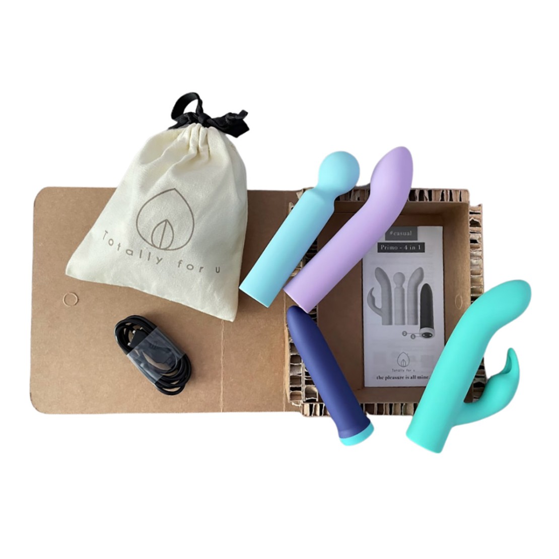 PRIMO 4IN1 KIT DI VIBRATORI SEXY PER DONNA CON...