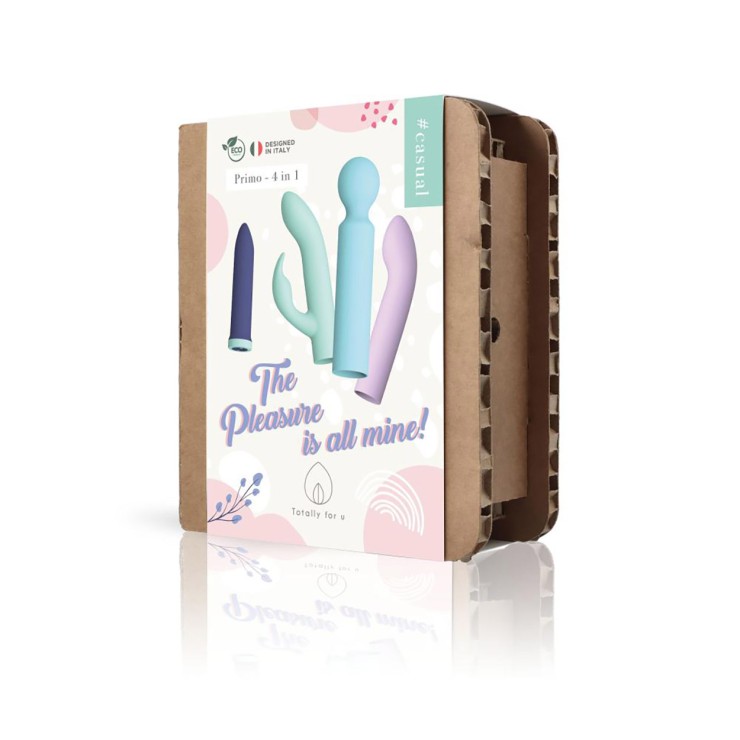 PRIMO 4IN1 KIT DI VIBRATORI SEXY PER DONNA CON BULLET...