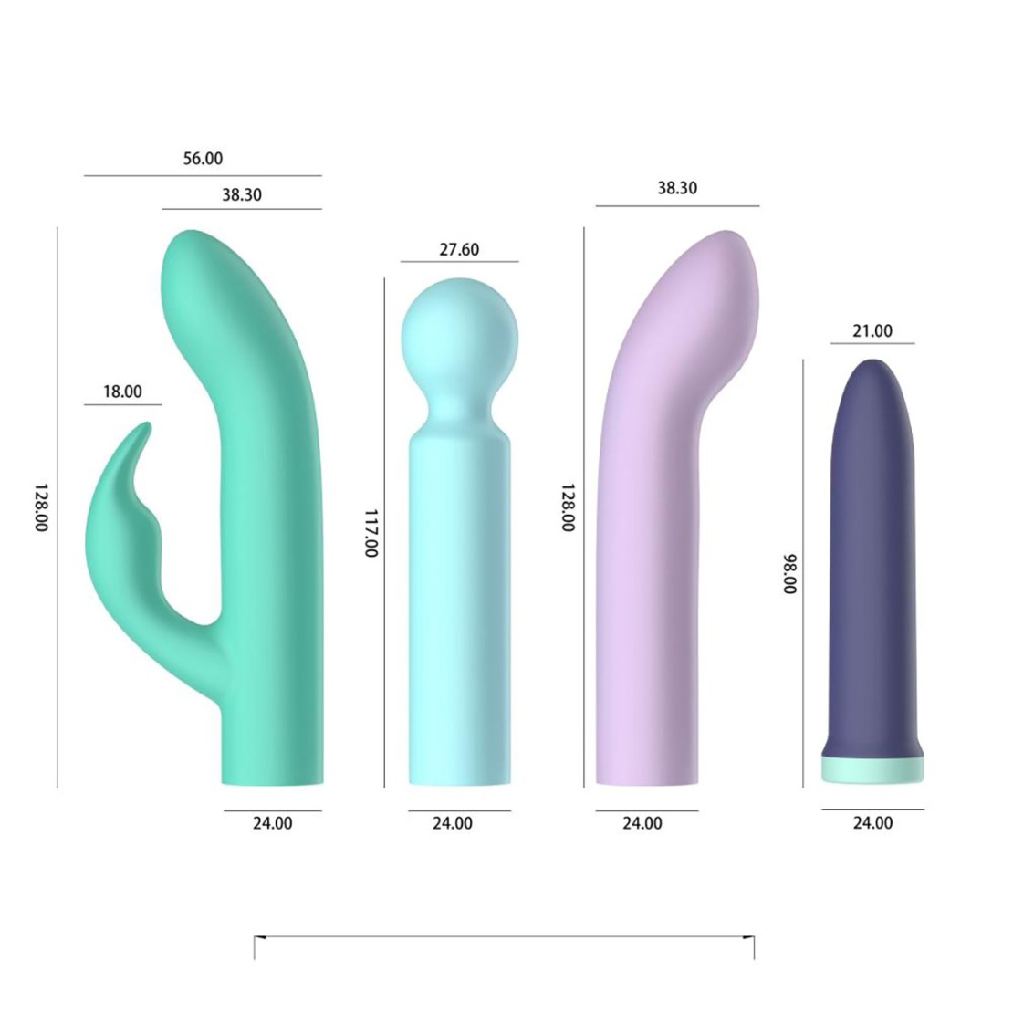 PRIMO 4IN1 KIT DI VIBRATORI SEXY PER DONNA CON...