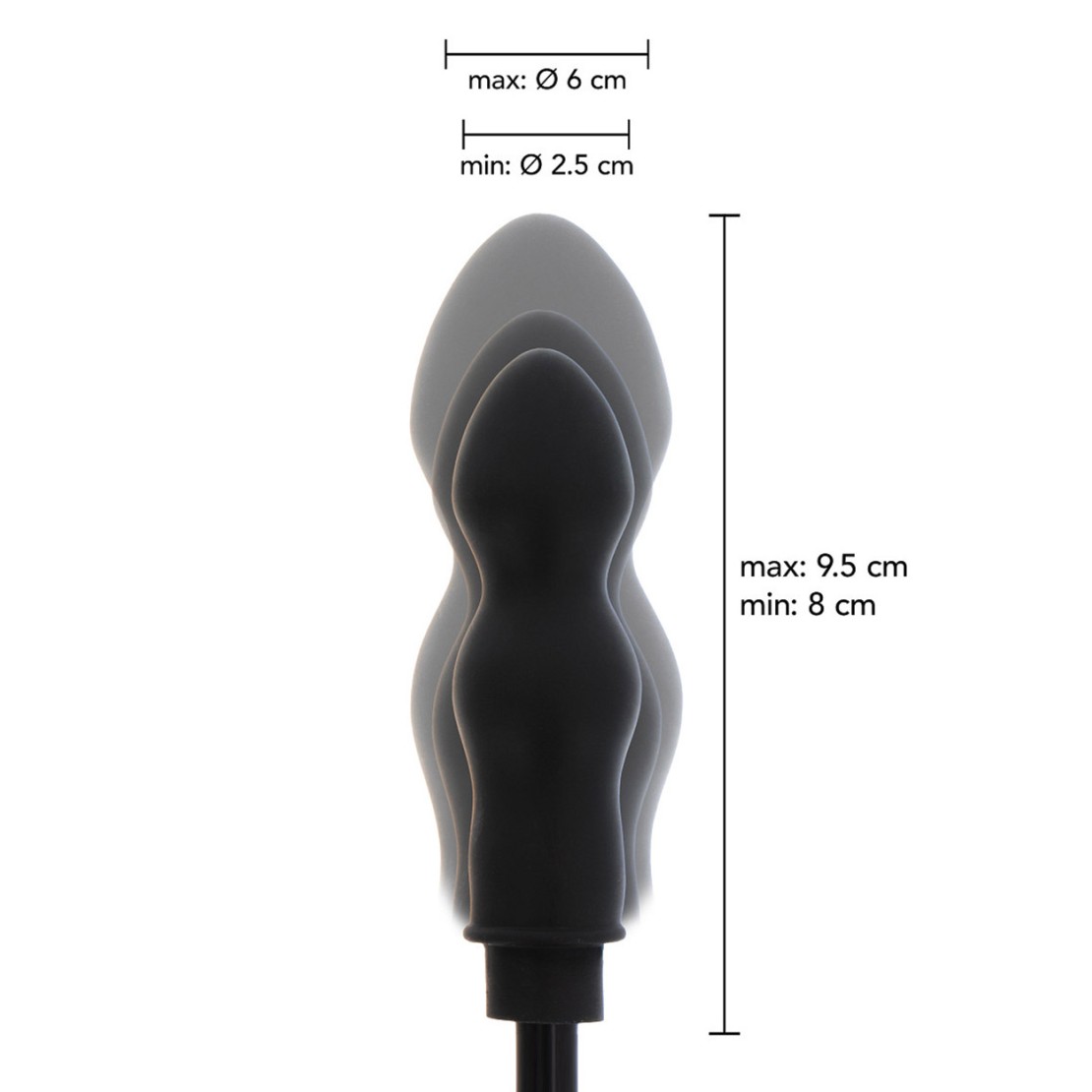 PLUG ANALE IN SILICONE GONFIABILE STARTER CON...