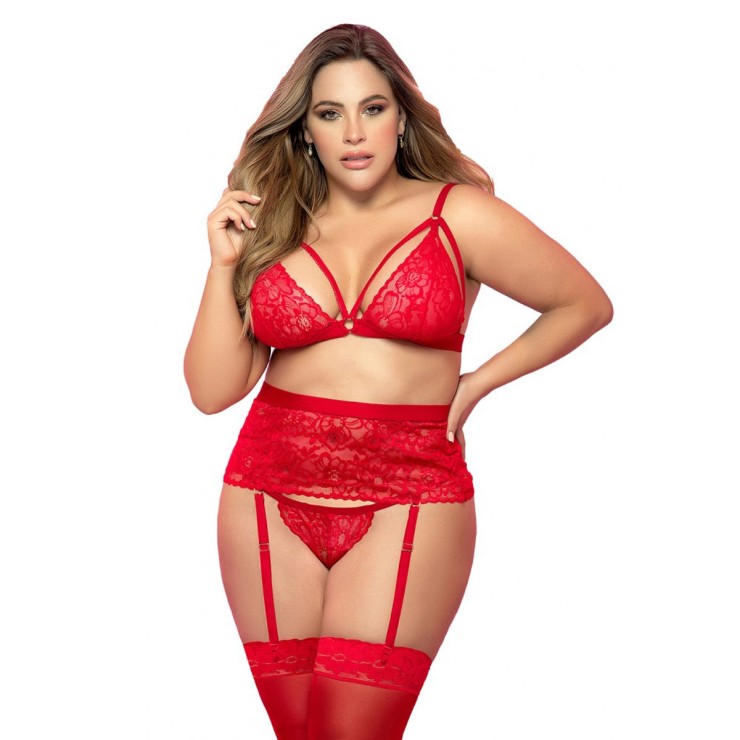 copy of COMPLETO INTIMO SEXY PER DONNA ROSSO TAGLIA... 2