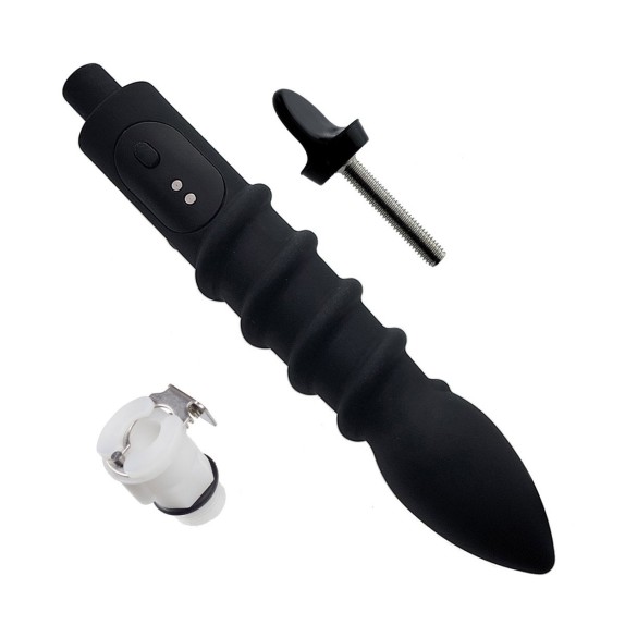 LUVPUMP VIBRATORE ANALE CON PLUG E COPPETTA PER SUZIONE ROSEBUD PUMP