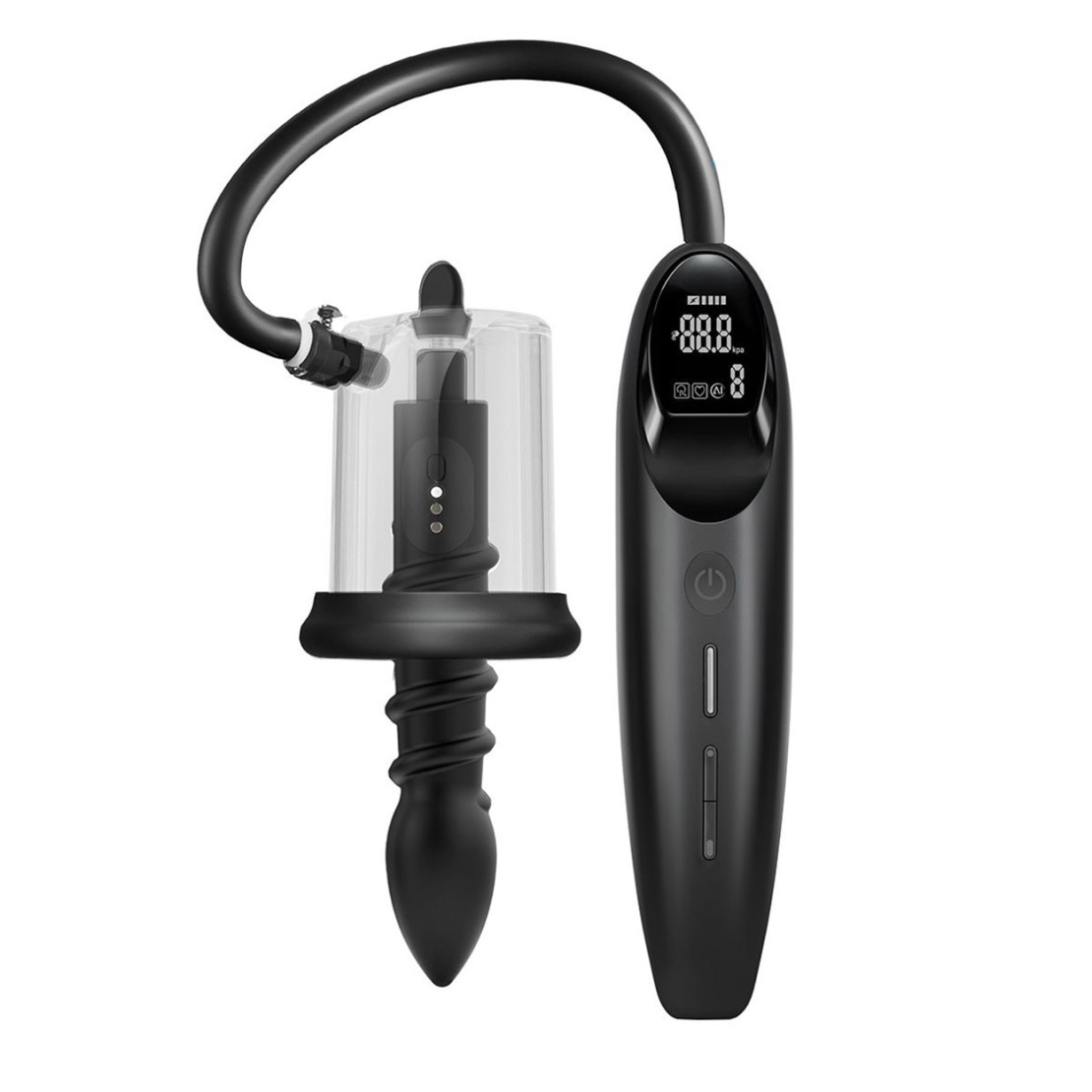 LUVPUMP VIBRATORE ANALE CON PLUG E COPPETTA PER...