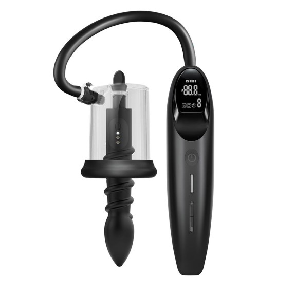 LUVPUMP VIBRATORE ANALE CON PLUG E COPPETTA PER SUZIONE ROSEBUD PUMP