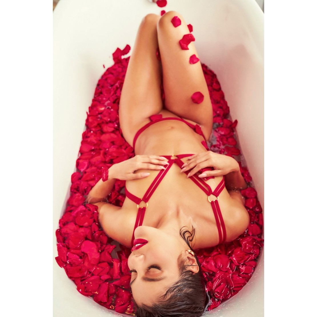 copy of COMPLETO INTIMO ROSSO SEXY PER DONNA...